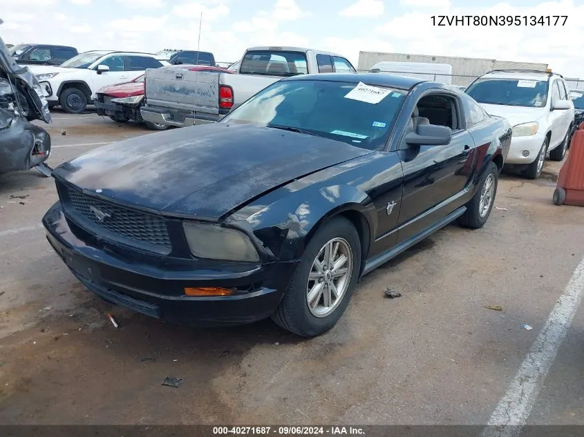 2009 Ford Mustang V6/V6 Premium VIN: 1ZVHT80N395134177 Lot: 40271687