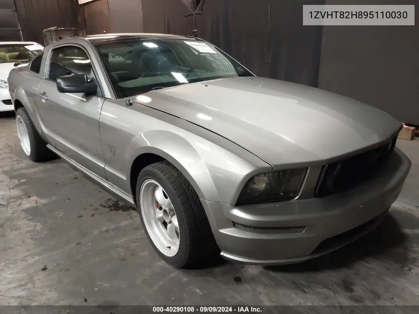 2009 Ford Mustang Gt/Gt Premium VIN: 1ZVHT82H895110030 Lot: 40290108