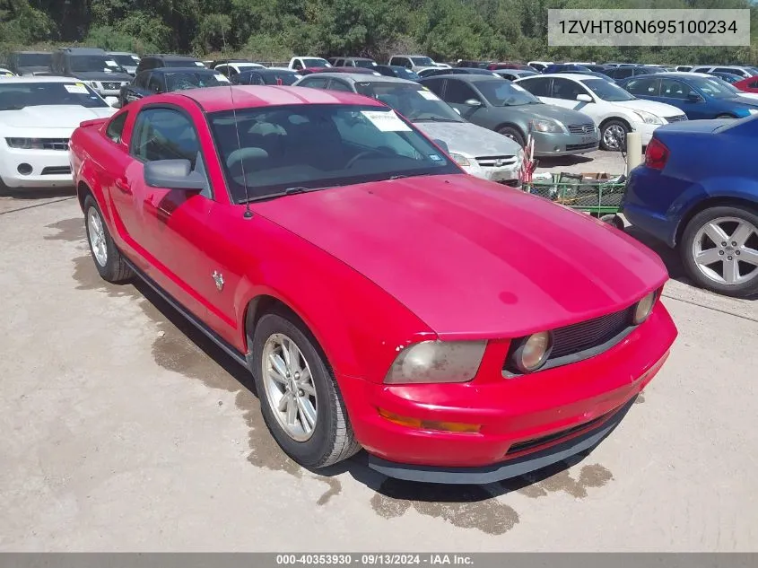 2009 Ford Mustang V6/V6 Premium VIN: 1ZVHT80N695100234 Lot: 40353930