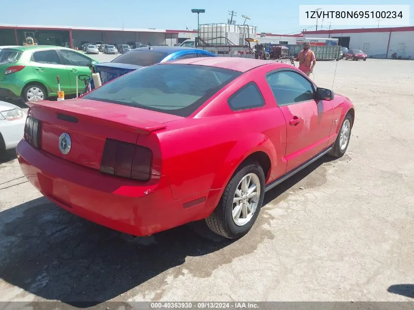 2009 Ford Mustang V6/V6 Premium VIN: 1ZVHT80N695100234 Lot: 40353930