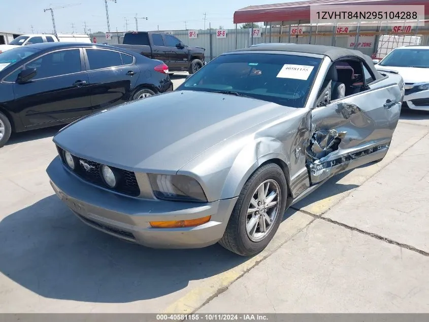 1ZVHT84N295104288 2009 Ford Mustang V6 Premium