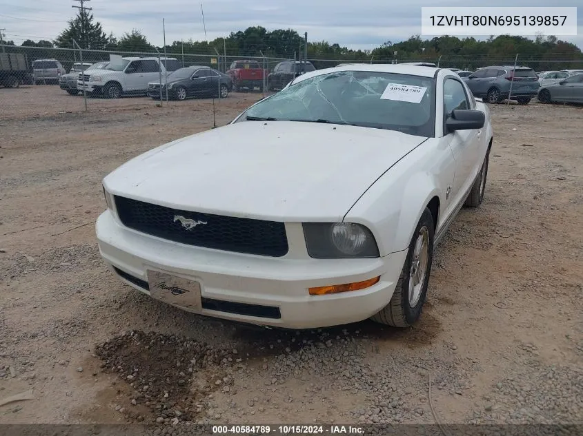 2009 Ford Mustang V6/V6 Premium VIN: 1ZVHT80N695139857 Lot: 40584789