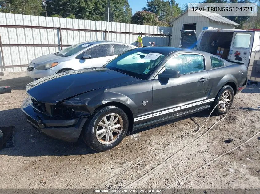 2009 Ford Mustang V6/V6 Premium VIN: 1ZVHT80N595124721 Lot: 40654422