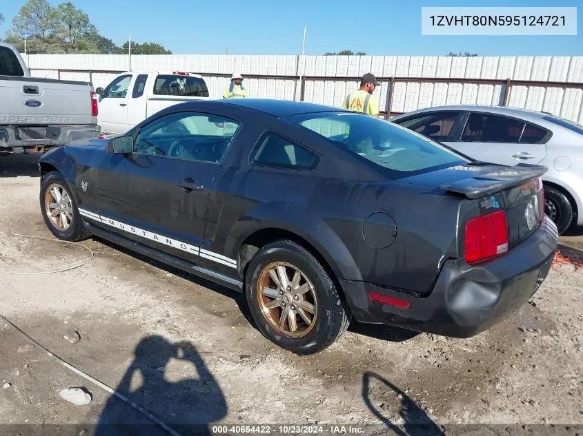 2009 Ford Mustang V6/V6 Premium VIN: 1ZVHT80N595124721 Lot: 40654422