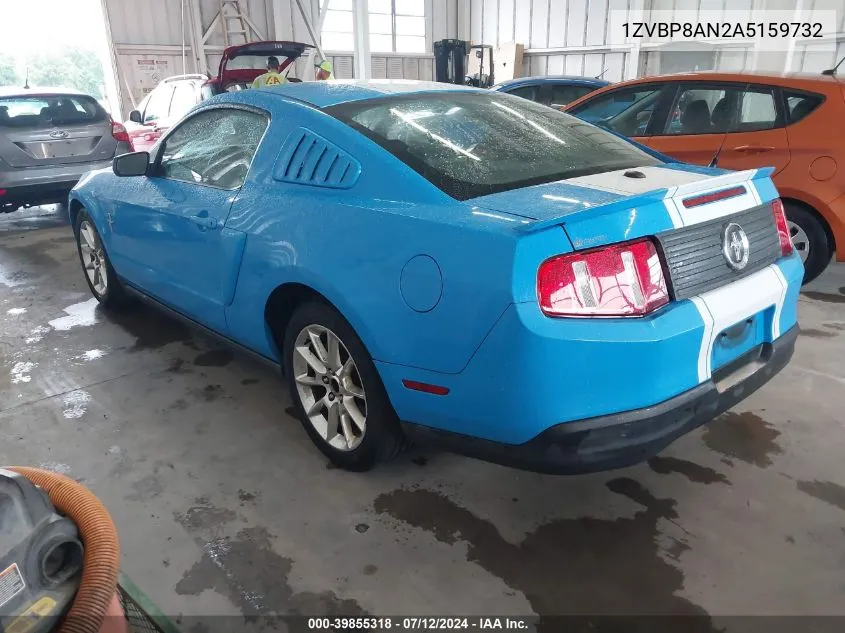 2010 Ford Mustang V6/V6 Premium VIN: 1ZVBP8AN2A5159732 Lot: 39855318