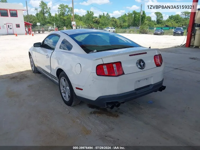 2010 Ford Mustang V6/V6 Premium VIN: 1ZVBP8AN3A5159321 Lot: 39976494