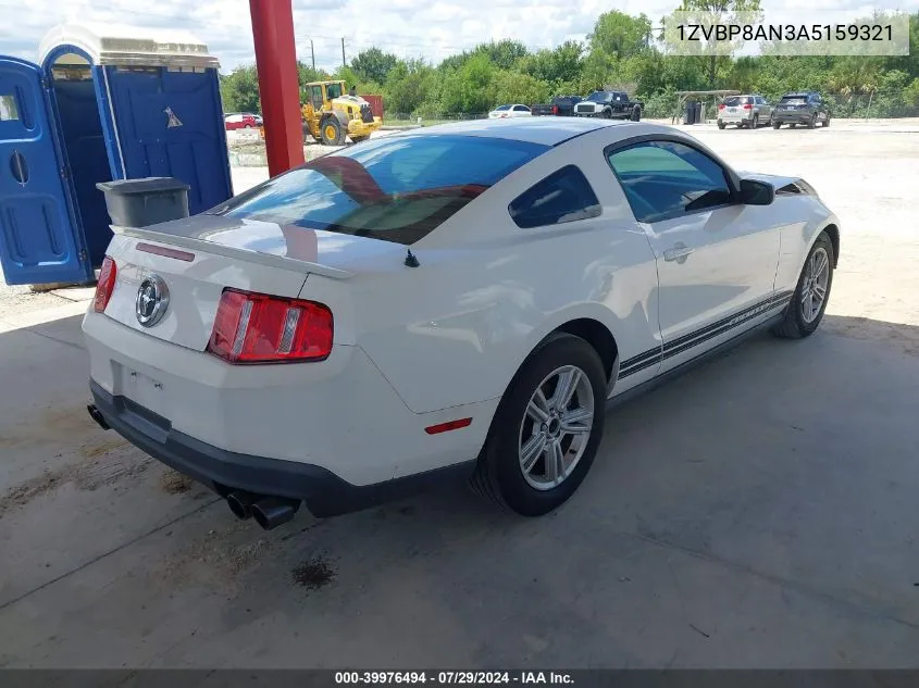 2010 Ford Mustang V6/V6 Premium VIN: 1ZVBP8AN3A5159321 Lot: 39976494