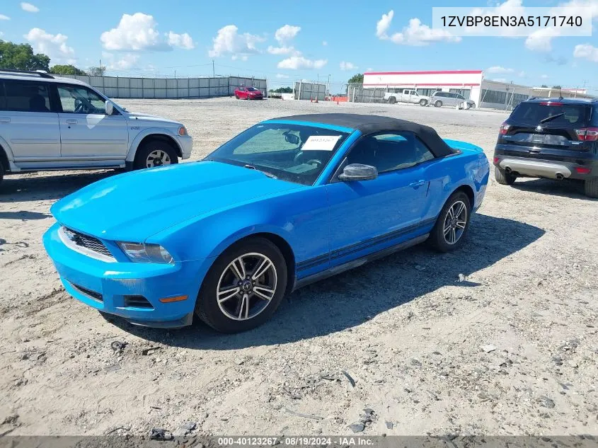 2010 Ford Mustang V6/V6 Premium VIN: 1ZVBP8EN3A5171740 Lot: 40123267