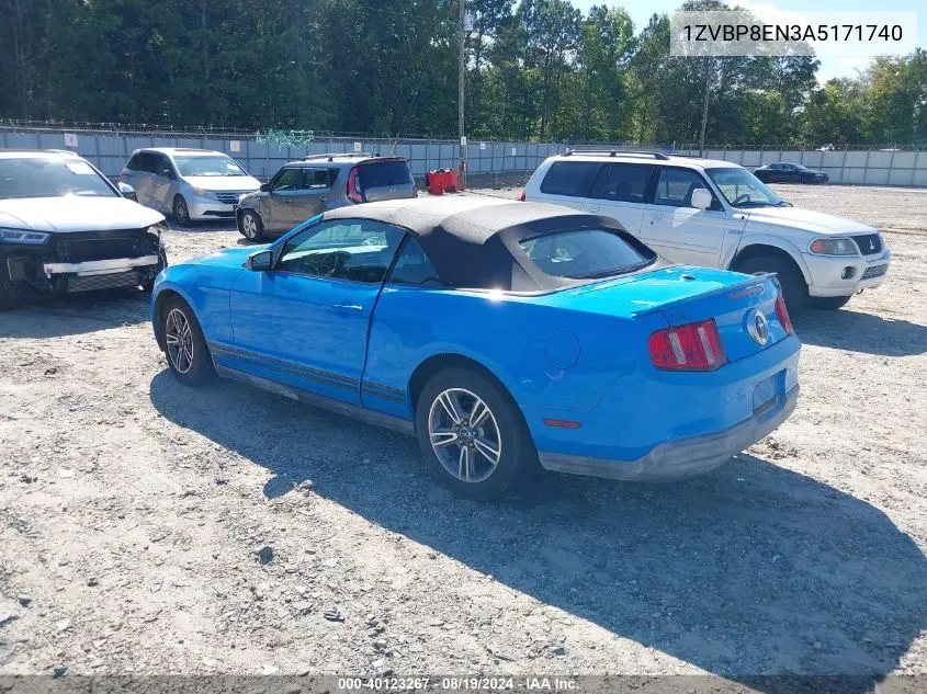 2010 Ford Mustang V6/V6 Premium VIN: 1ZVBP8EN3A5171740 Lot: 40123267