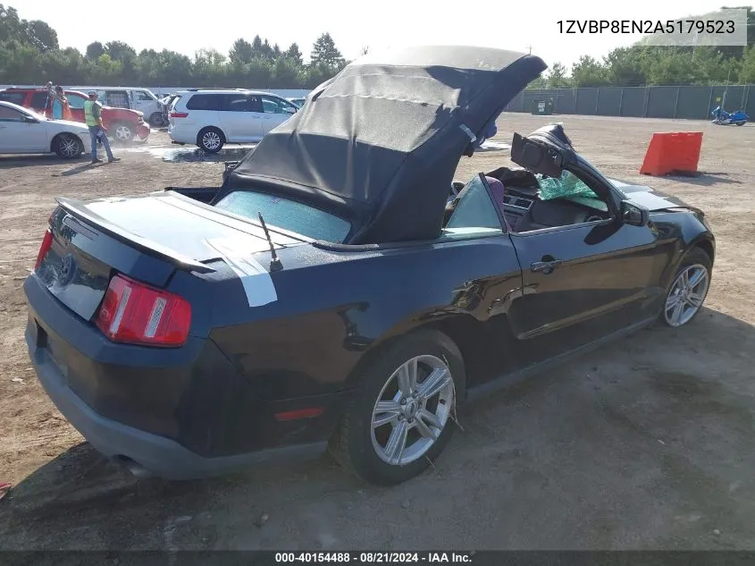 2010 Ford Mustang VIN: 1ZVBP8EN2A5179523 Lot: 40154488