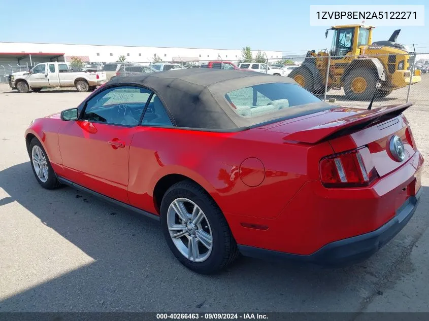 2010 Ford Mustang V6/V6 Premium VIN: 1ZVBP8EN2A5122271 Lot: 40266463