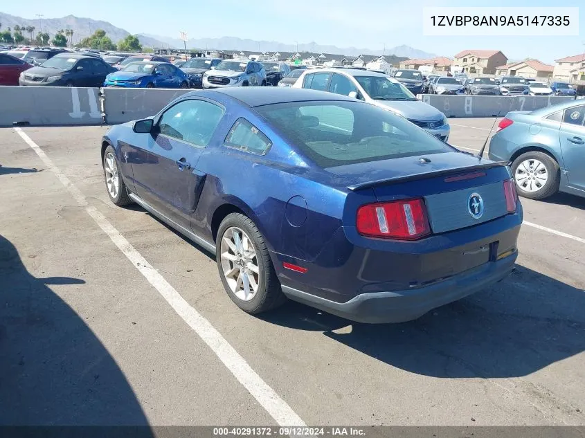 2010 Ford Mustang V6/V6 Premium VIN: 1ZVBP8AN9A5147335 Lot: 40291372