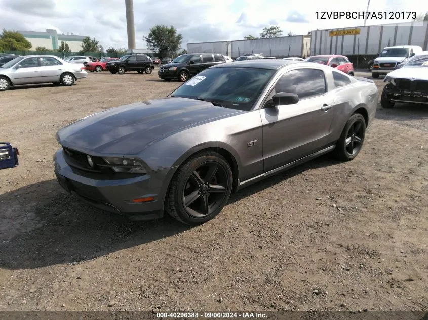 1ZVBP8CH7A5120173 2010 Ford Mustang Gt/Gt Premium