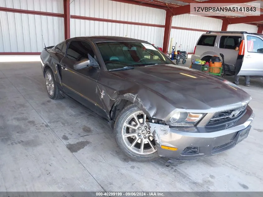 2010 Ford Mustang V6/V6 Premium VIN: 1ZVBP8AN9A5141843 Lot: 40299199