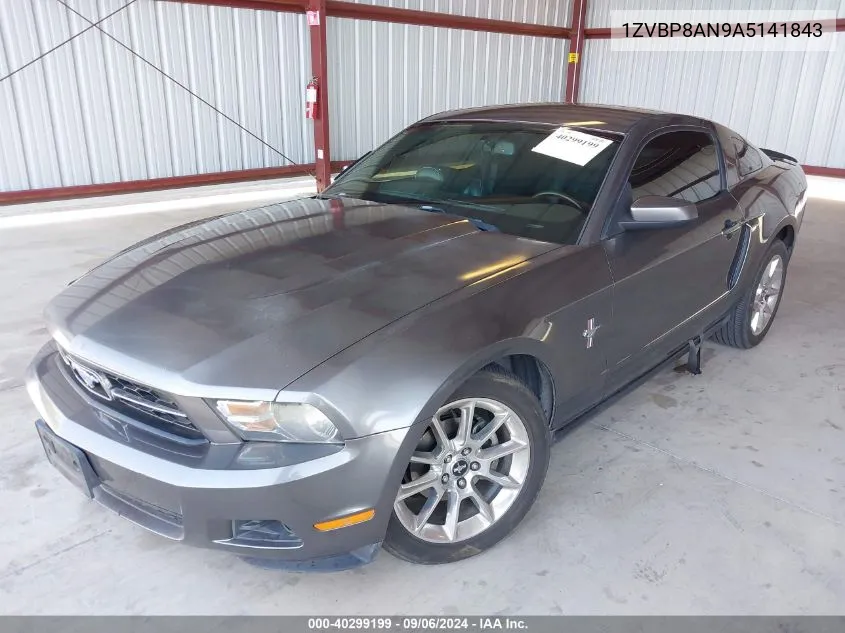 2010 Ford Mustang V6/V6 Premium VIN: 1ZVBP8AN9A5141843 Lot: 40299199