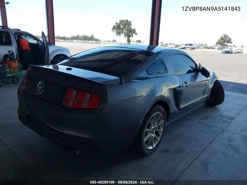 2010 Ford Mustang V6/V6 Premium VIN: 1ZVBP8AN9A5141843 Lot: 40299199