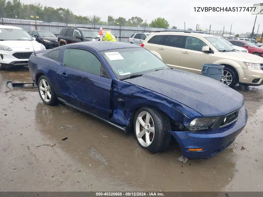 1ZVBP8CH4A5177477 2010 Ford Mustang Gt/Gt Premium