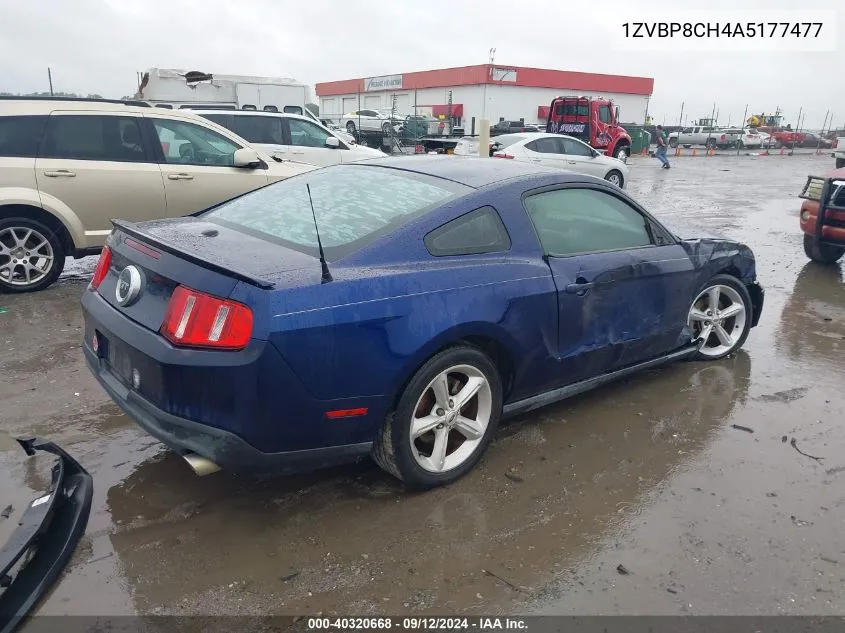 2010 Ford Mustang Gt/Gt Premium VIN: 1ZVBP8CH4A5177477 Lot: 40320668