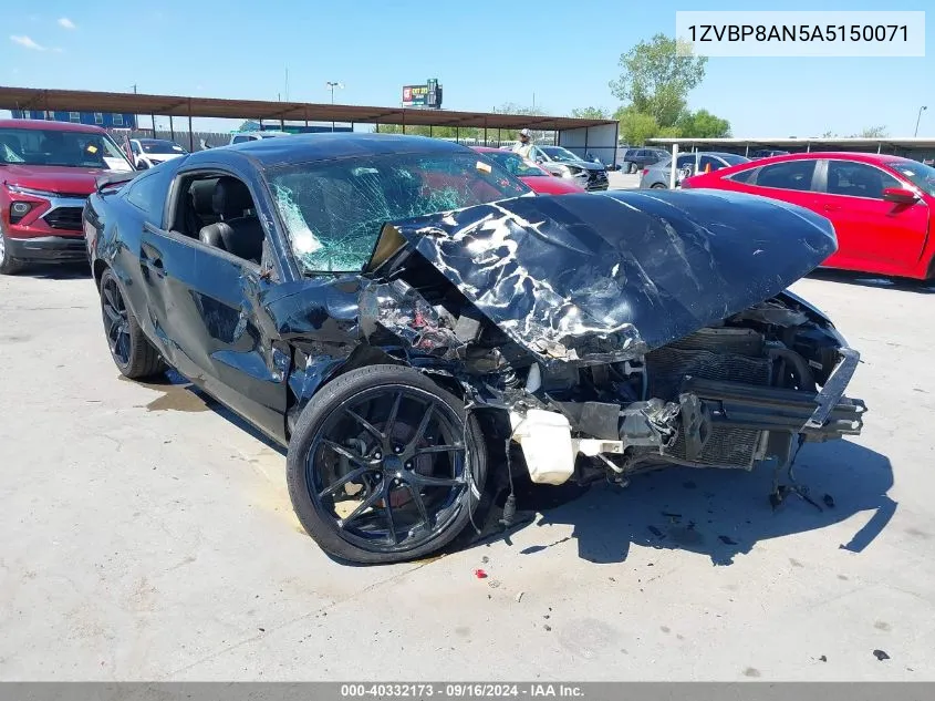 2010 Ford Mustang VIN: 1ZVBP8AN5A5150071 Lot: 40332173