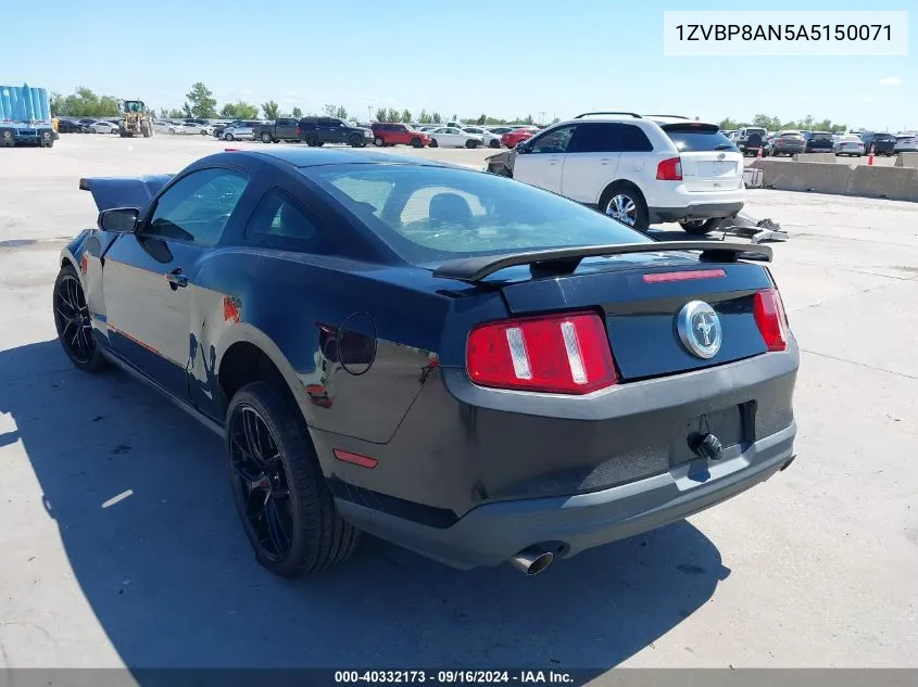 1ZVBP8AN5A5150071 2010 Ford Mustang