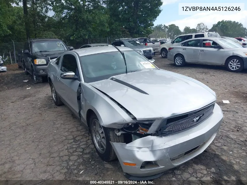 2010 Ford Mustang V6 Premium VIN: 1ZVBP8AN4A5126246 Lot: 40345521