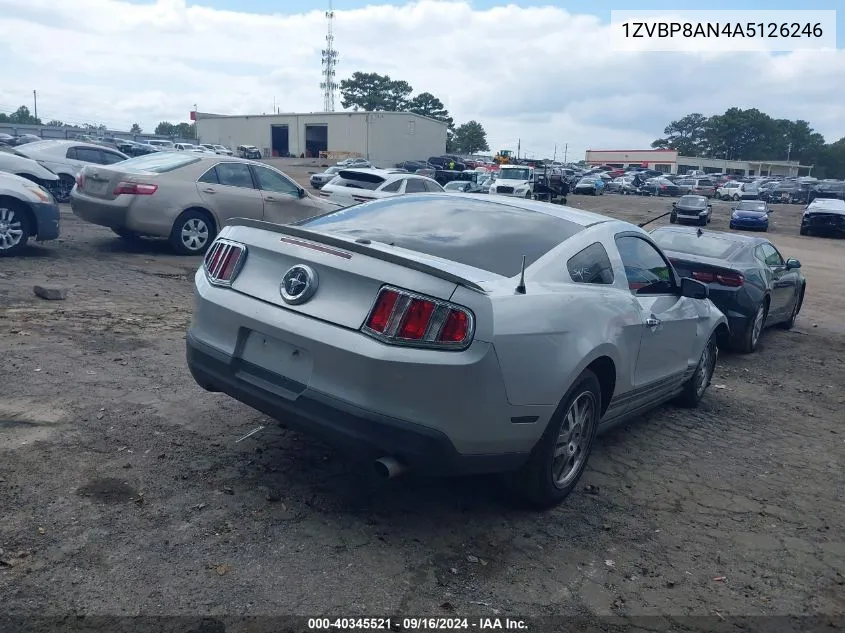 2010 Ford Mustang V6 Premium VIN: 1ZVBP8AN4A5126246 Lot: 40345521