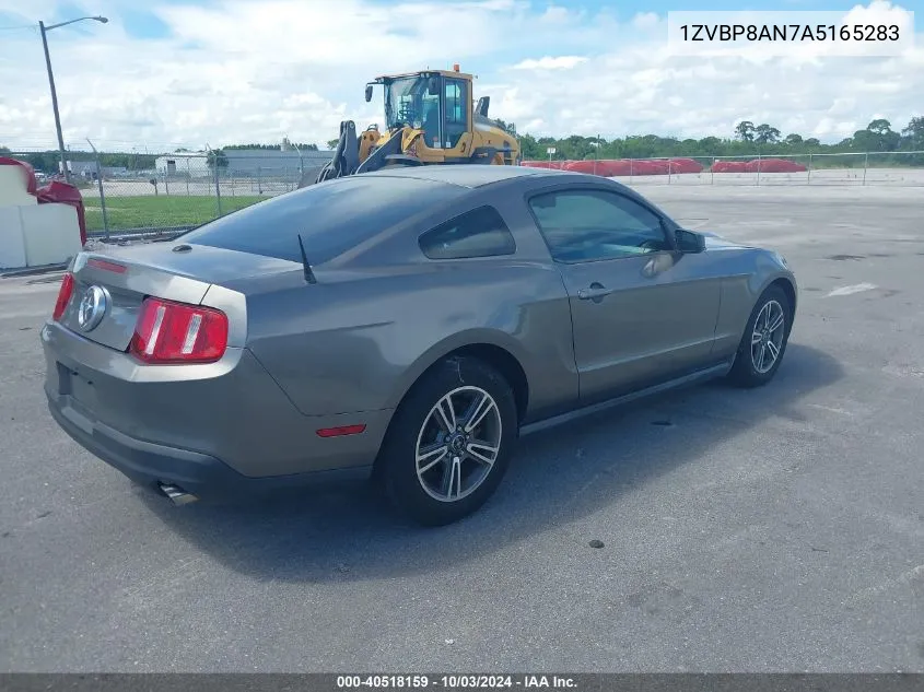 2010 Ford Mustang V6/V6 Premium VIN: 1ZVBP8AN7A5165283 Lot: 40518159