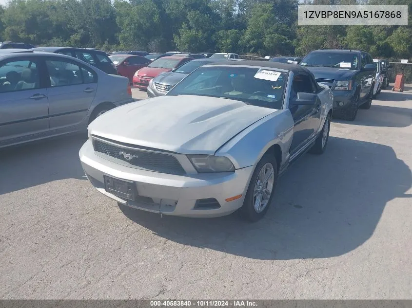 2010 Ford Mustang V6/V6 Premium VIN: 1ZVBP8EN9A5167868 Lot: 40583840