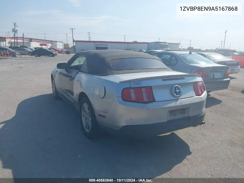 2010 Ford Mustang V6/V6 Premium VIN: 1ZVBP8EN9A5167868 Lot: 40583840