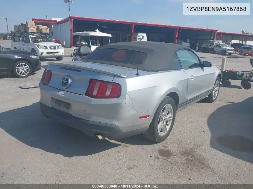 2010 Ford Mustang V6/V6 Premium VIN: 1ZVBP8EN9A5167868 Lot: 40583840