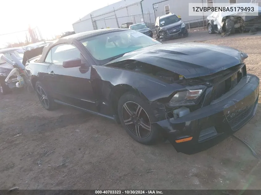 2010 Ford Mustang V6/V6 Premium VIN: 1ZVBP8EN8A5179493 Lot: 40703323