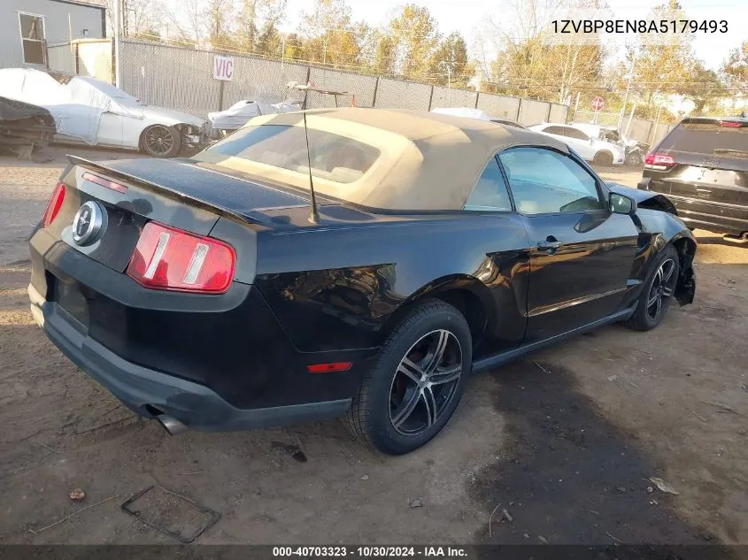 2010 Ford Mustang V6/V6 Premium VIN: 1ZVBP8EN8A5179493 Lot: 40703323