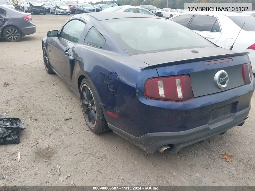 2010 Ford Mustang Gt/Gt Premium VIN: 1ZVBP8CH6A5105132 Lot: 40866507