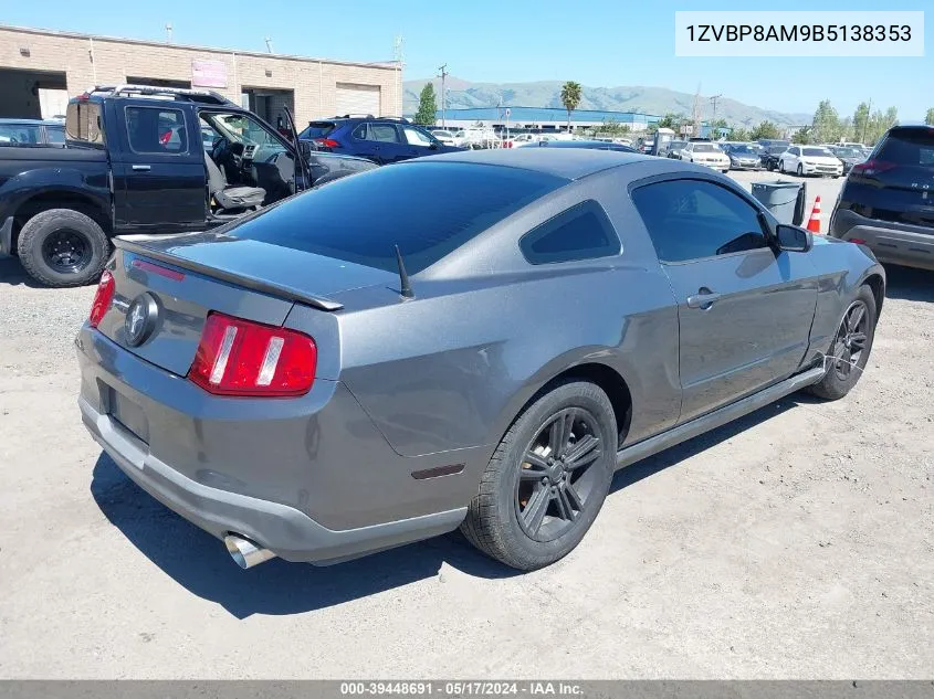 1ZVBP8AM9B5138353 2011 Ford Mustang V6