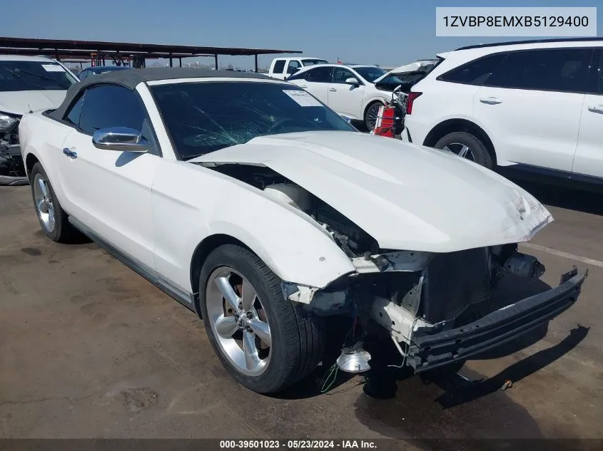 2011 Ford Mustang V6 VIN: 1ZVBP8EMXB5129400 Lot: 39501023