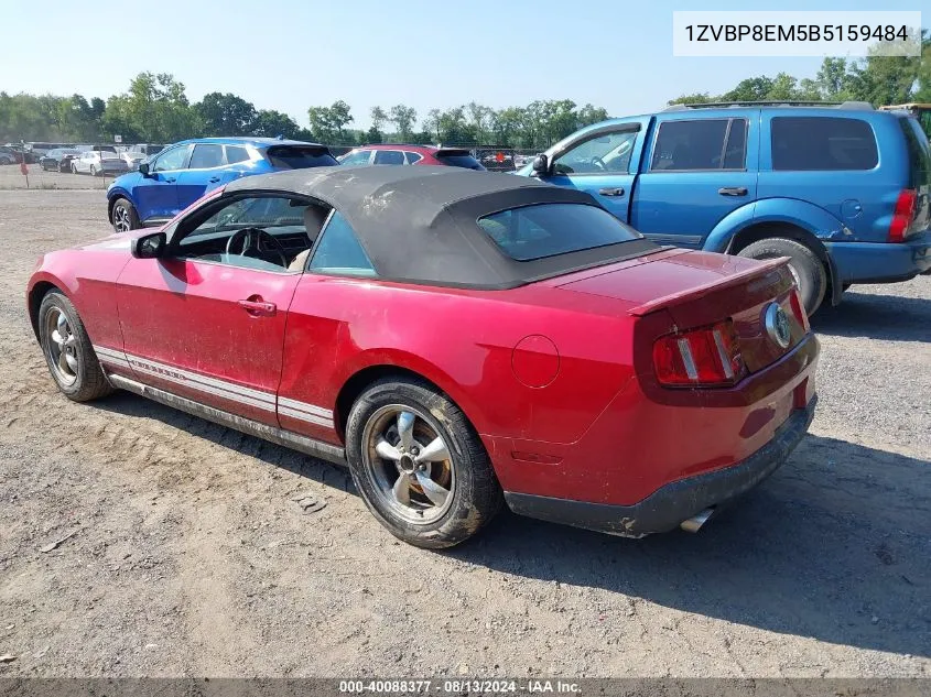 2011 Ford Mustang VIN: 1ZVBP8EM5B5159484 Lot: 40088377