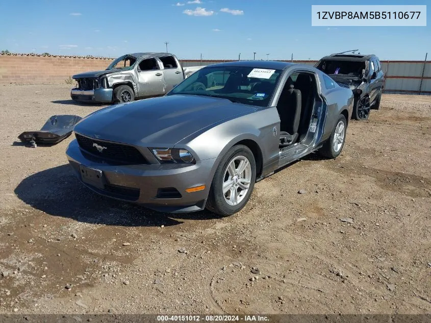 2011 Ford Mustang V6 VIN: 1ZVBP8AM5B5110677 Lot: 40151012