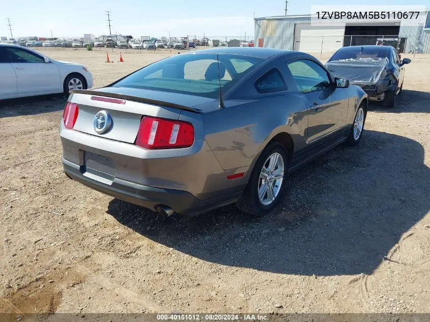 1ZVBP8AM5B5110677 2011 Ford Mustang V6