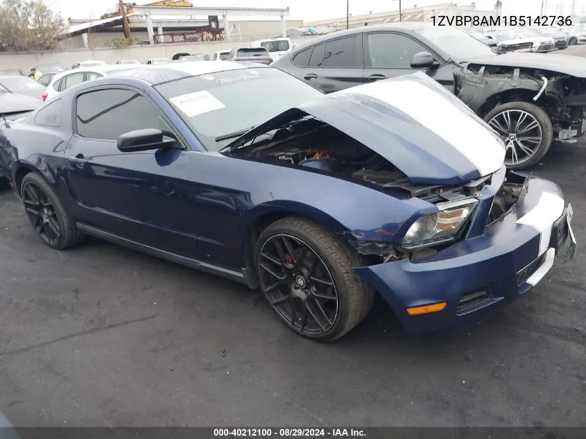 1ZVBP8AM1B5142736 2011 Ford Mustang V6 Premium