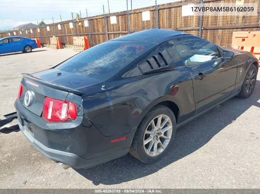 2011 Ford Mustang V6/V6 Premium VIN: 1ZVBP8AM5B6162059 Lot: 40263789