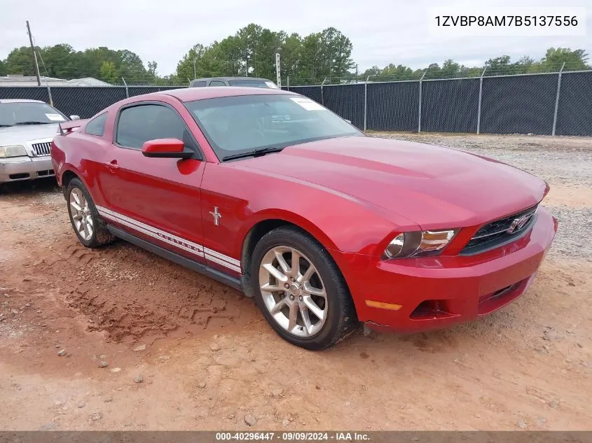 2011 Ford Mustang V6 Premium VIN: 1ZVBP8AM7B5137556 Lot: 40296447