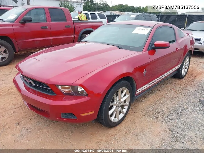 2011 Ford Mustang V6 Premium VIN: 1ZVBP8AM7B5137556 Lot: 40296447