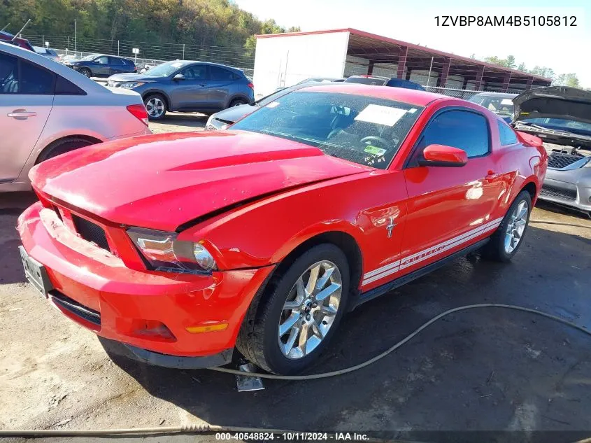 1ZVBP8AM4B5105812 2011 Ford Mustang V6 Premium