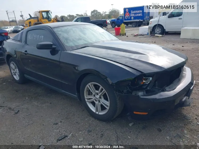 2011 Ford Mustang V6 VIN: 1ZVBP8AM1B5162615 Lot: 40741949