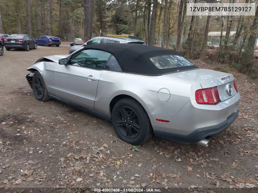 2011 Ford Mustang V6 VIN: 1ZVBP8EM7B5129127 Lot: 40807408