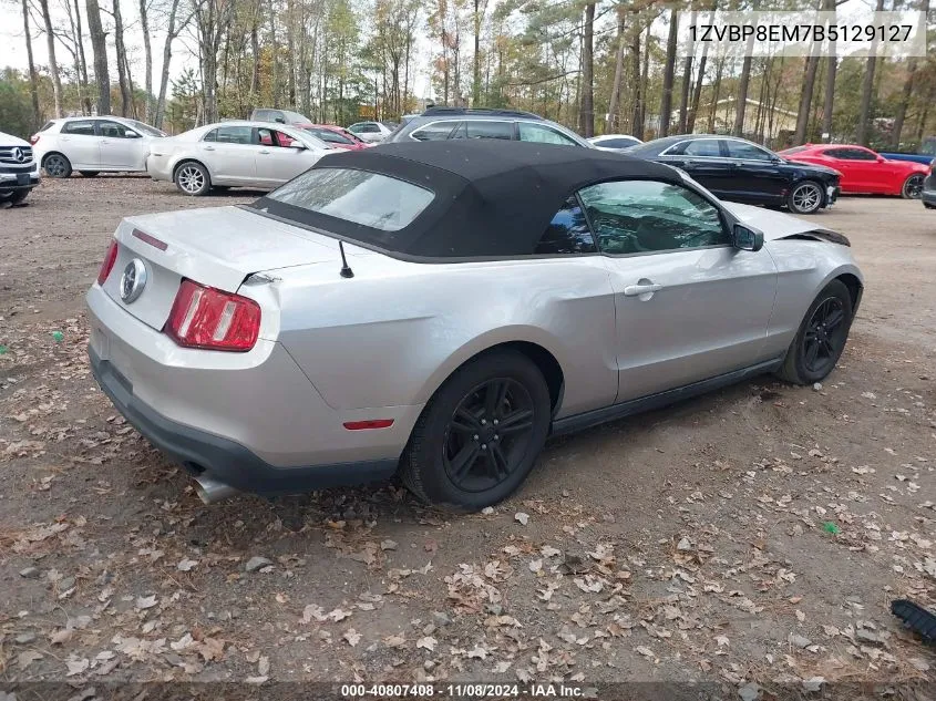 2011 Ford Mustang V6 VIN: 1ZVBP8EM7B5129127 Lot: 40807408