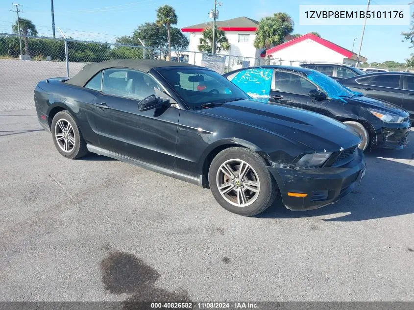 2011 Ford Mustang V6 Premium VIN: 1ZVBP8EM1B5101176 Lot: 40826582