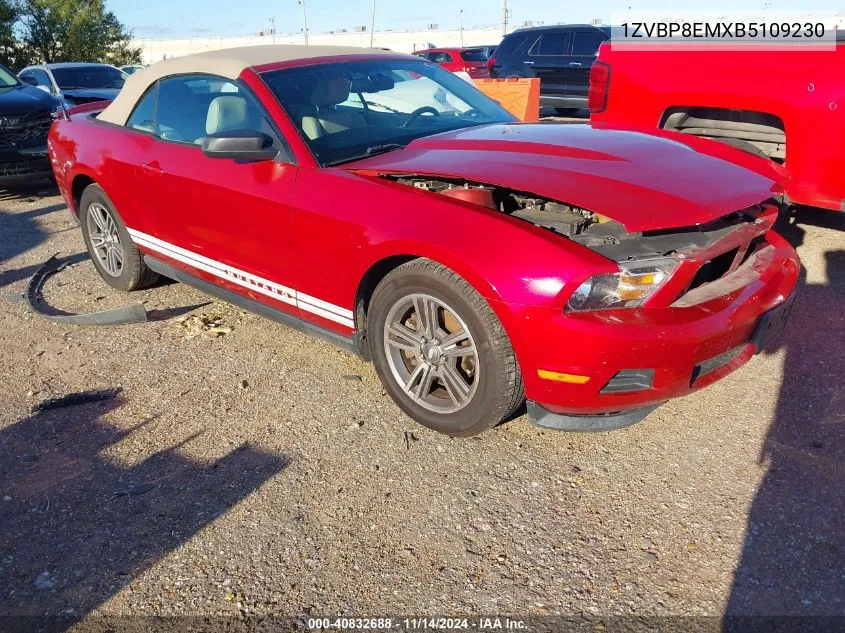 2011 Ford Mustang V6 Premium VIN: 1ZVBP8EMXB5109230 Lot: 40832688