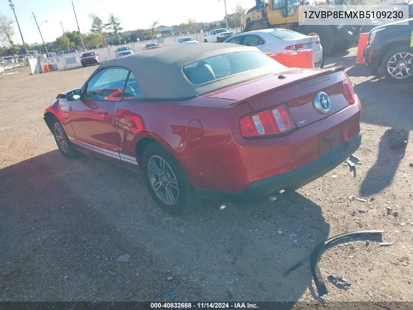 2011 Ford Mustang V6 Premium VIN: 1ZVBP8EMXB5109230 Lot: 40832688