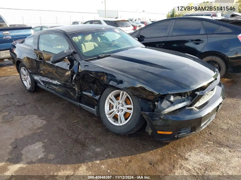 2011 Ford Mustang V6 VIN: 1ZVBP8AM2B5141546 Lot: 40848397